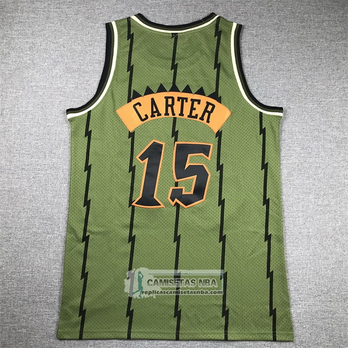 Camiseta Toronto Raptors Vince Carter NO 15 Mitchell & Ness 1998-99 Verde